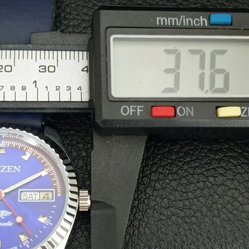 Citizen Blue Dial Men's Automatic Watch with Silver Case